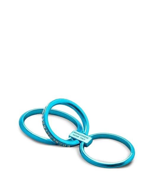 Panconesi Blue Solar Crystal Ring