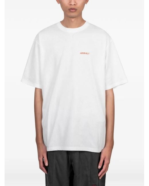 Gramicci White Ice-Sculpture Graphic T-Shirt for men