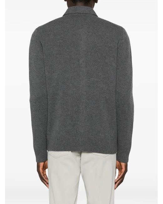 Corneliani Gray Chemise À Poche Boutonnée for men