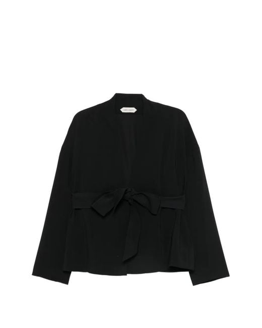 Alberta Ferretti Black Belted Jacket