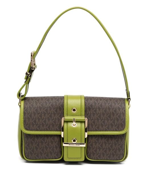 Michael Kors Metallic Monogram Shoulder Bag