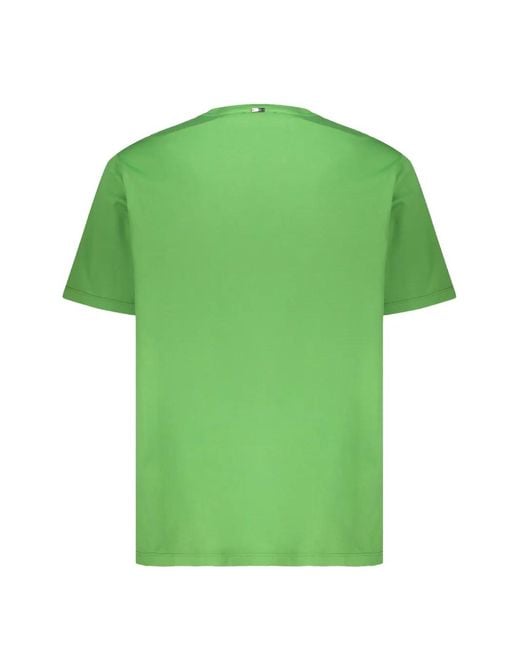 Herno Green Logo-Patch Round-Neck T-Shirt for men