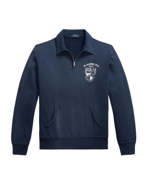 Sweat En Polaire À Imprimé Graphique Polo Ralph Lauren pour homme en coloris Blue
