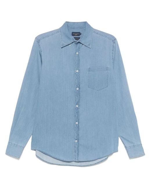 メンズ Paul & Shark コットン シャツ Blue
