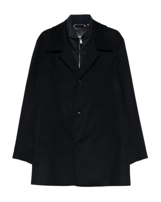 Boss Black Buttoned Coat for men