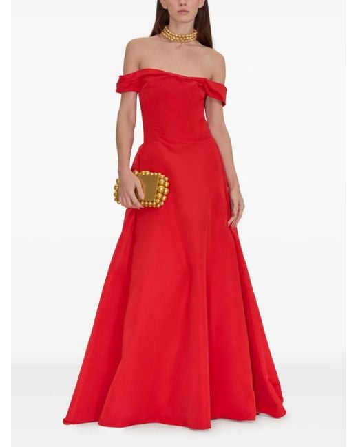 Cult Gaia Red Ciana Gown Dress