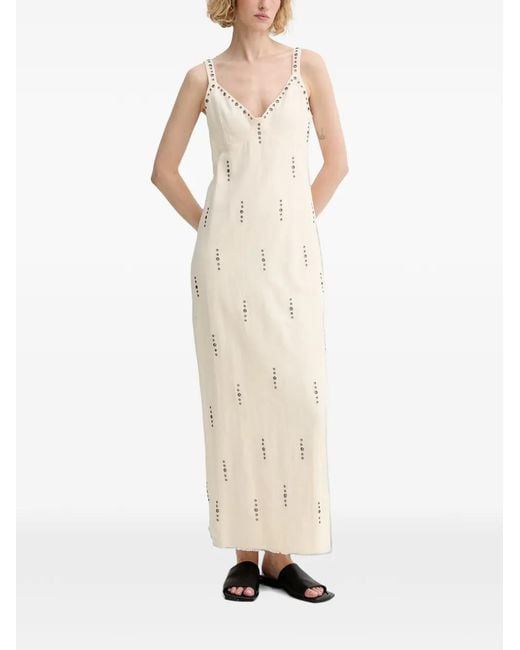 Rag & Bone Natural Aubrey Adjustable-Strap Maxi Dress