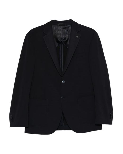 Karl Lagerfeld Black Single-Breasted Blazer for men