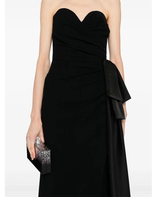 Saiid Kobeisy ストラップレス ロングドレス Black