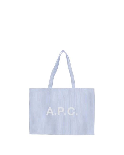 A.P.C. Blue Sac Cabas Diane À Rayures