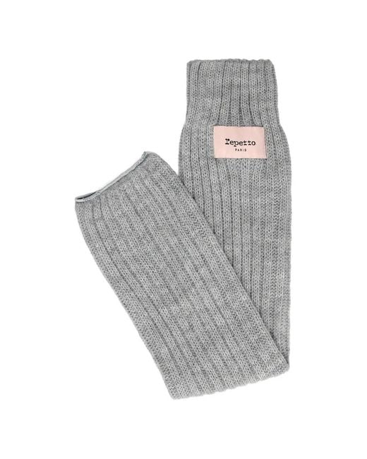 Repetto Geribbelde Beenwarmers in het Gray