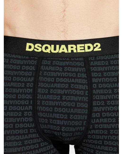 DSquared² Black Logo-Print Boxers for men