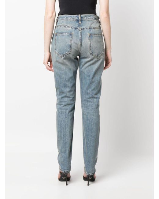 Givenchy Blue Mid-rise Straight Jeans