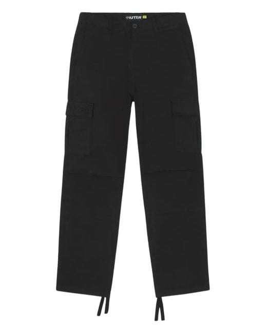 Iuter Black Ripstop Trousers for men
