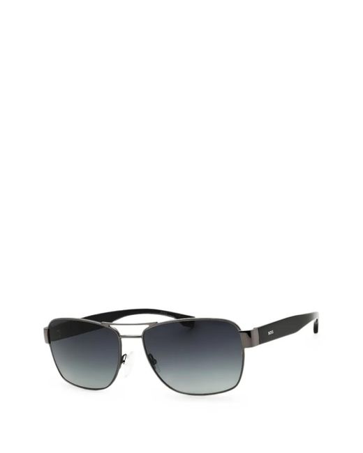 Boss Blue Rectangle-Frame Sunglasses for men