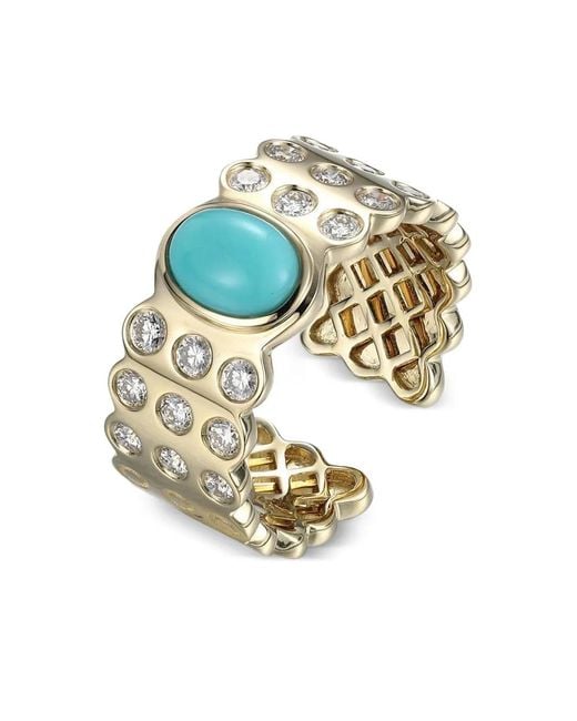 TYPE JEWELRY White 18K Leggo 2.0 And Diamond Ring