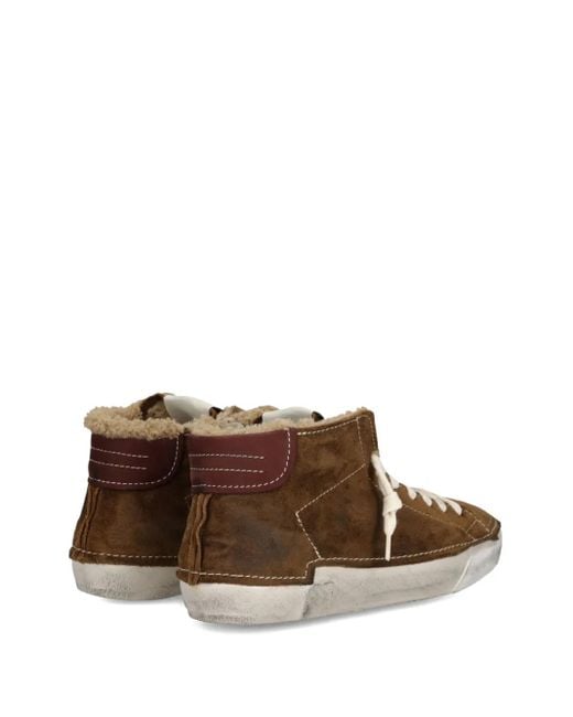 Philippe Model Brown Lace-Up High-Top Sneakers for men
