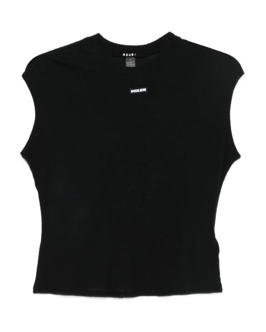 Ksubi Black Cotton T-Shirt