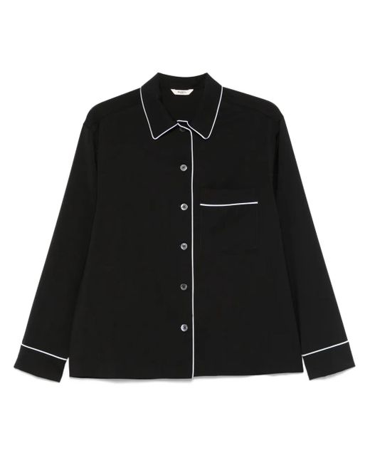 Barena コントラストトリム シャツ Black