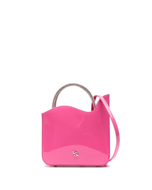 Le Silla Pink Ivy Patent-leather Tote Bag