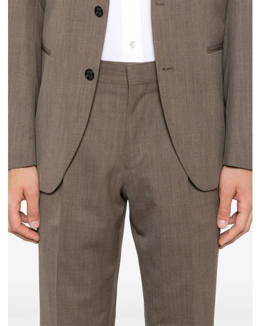 Lardini Gray Single-Breasted Suit for men