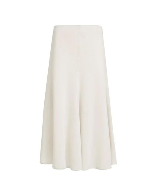 Brunello Cucinelli White Cotton Organza Skirt