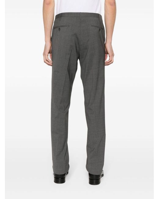 Rota Gray Pressed-crease Trousers for men