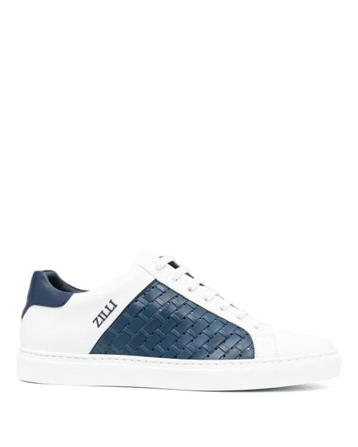 Zilli Pantoletten Mit Logo-Print in Blue für Herren