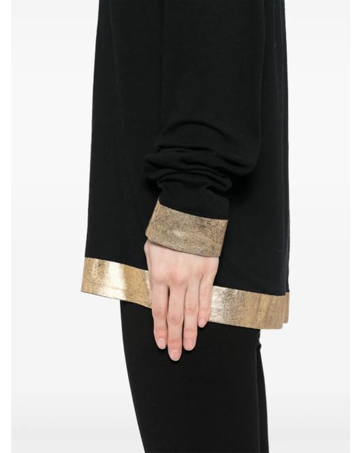 Cynthia Rowley ロングtシャツ Black