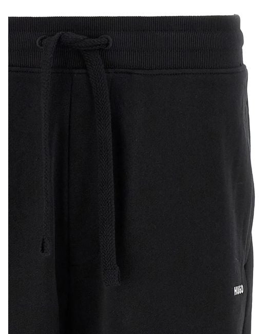 HUGO Black Dayote Drawstring Joggers for men