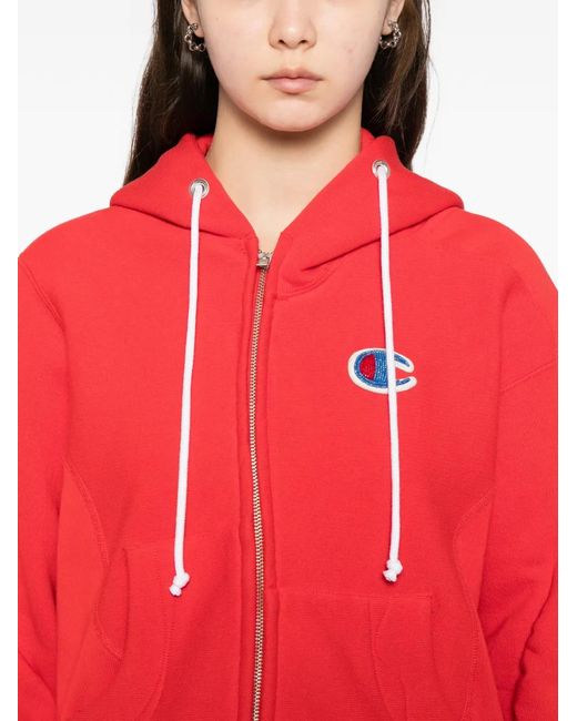 Undercover Red Asymmetric Hoodie