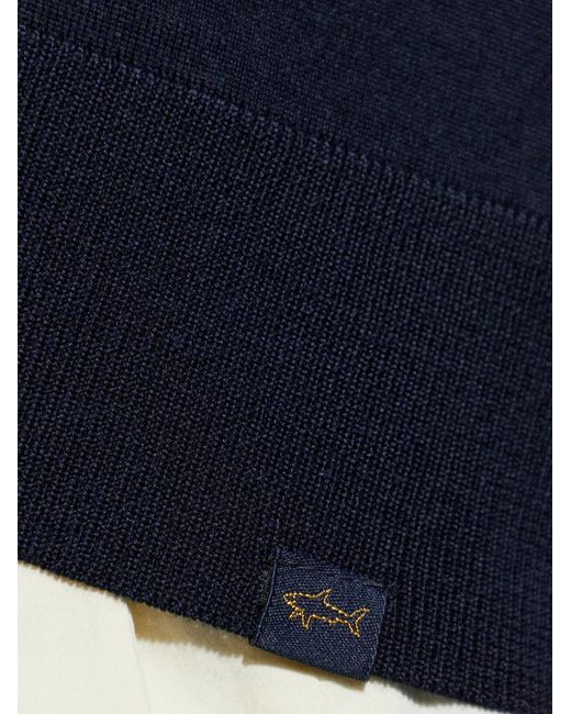 Paul & Shark Blue Long-Sleeves Sweater for men