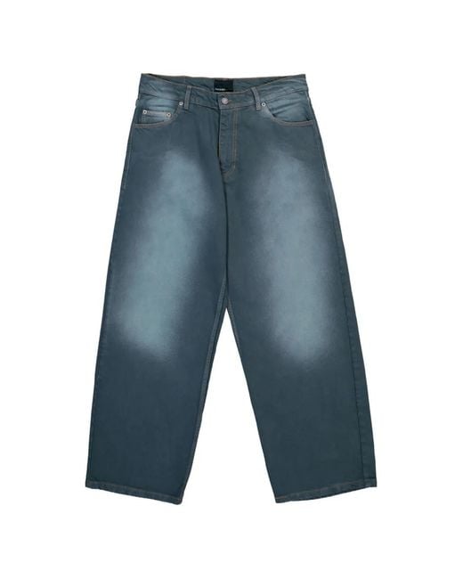 Rassvet (PACCBET) Blue Sun-Dyed Baggy Jeans for men