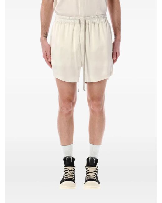 Rick Owens Natural Drawstring Lounge Shorts for men