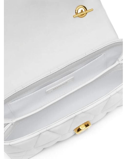 Versace White Kleio Quilted Nappa Mini Bag