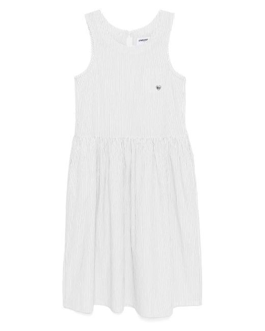 Chocoolate White Striped Midi Dress