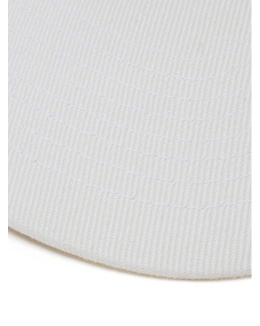 Doublet White Appliqué-detail Corduroy Cap for men