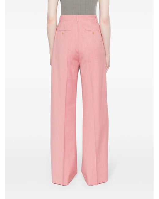 Pantalones de vestir Durante rectos Max Mara de color Pink