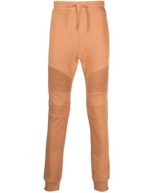 Pantalones de chándal con logo estampado Balmain de hombre de color Natural