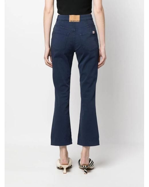 Semicouture Flared Jeans in het Blue