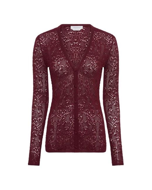 Gabriela Hearst Purple Cardigan Ultraris