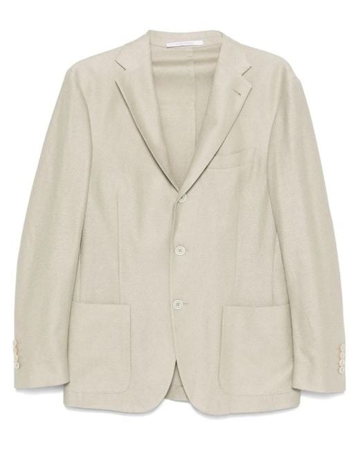 Eleventy Natural Single-Breasted Blazer for men