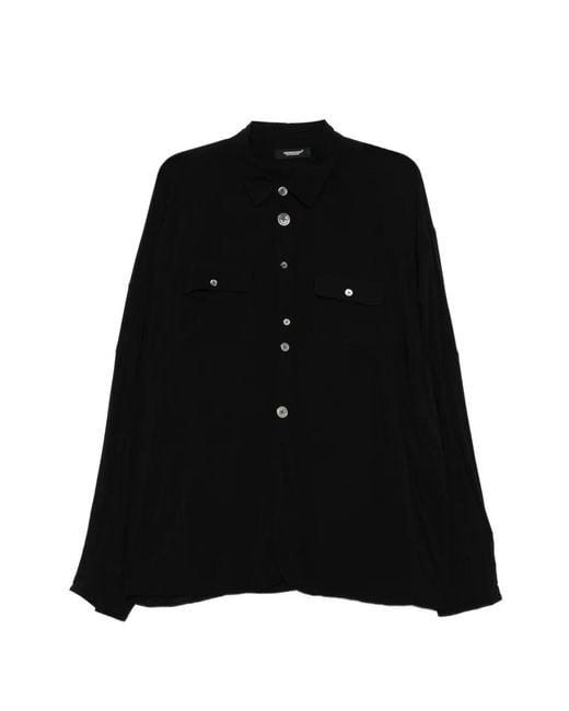 Undercover Black Logo-Patch Shirt for men