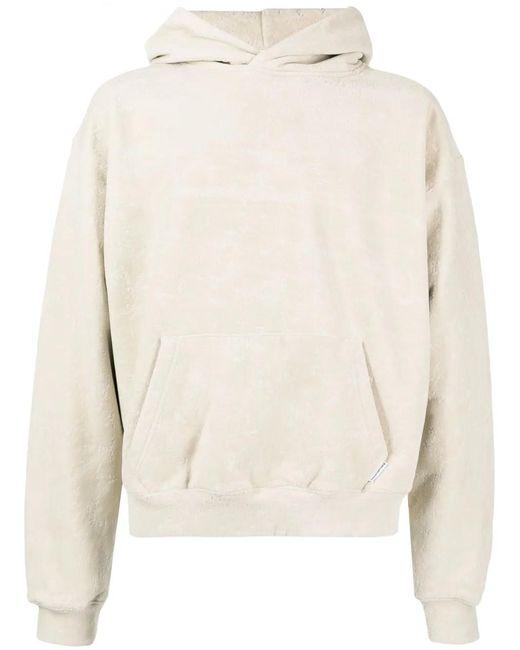 Alexander Wang Natural Flocked Terry Hoodie