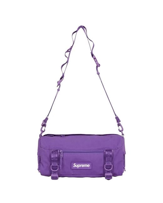 Supreme Purple Utility Shoulder Bag for men