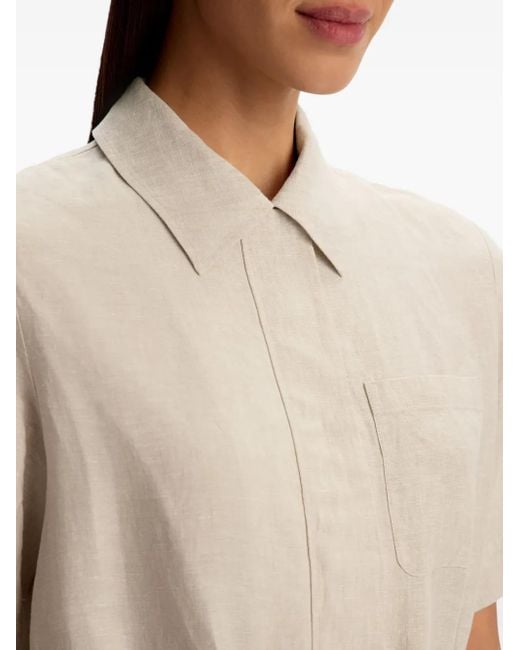 12 STOREEZ Natural Drawstring Linen Playsuit