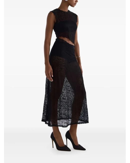 Andrea Wazen Black Verzierte Lore Glitz Pumps 105mm