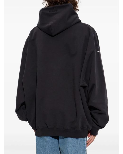 Vetements プリント パーカー Blue