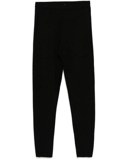Label Under Construction Black Elasticated Waist Trousers for men