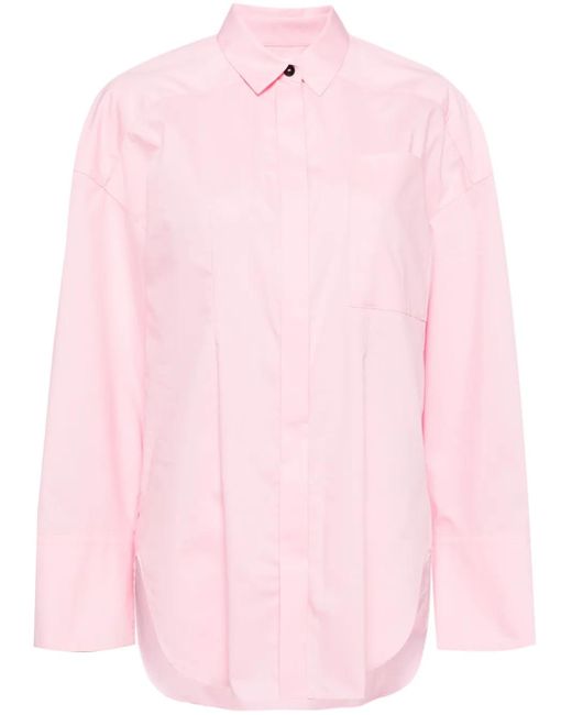 Enfold Blouse Met Verborgen Sluiting in het Pink